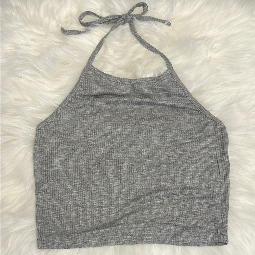 EUC Gray Halter Neck Women's Top